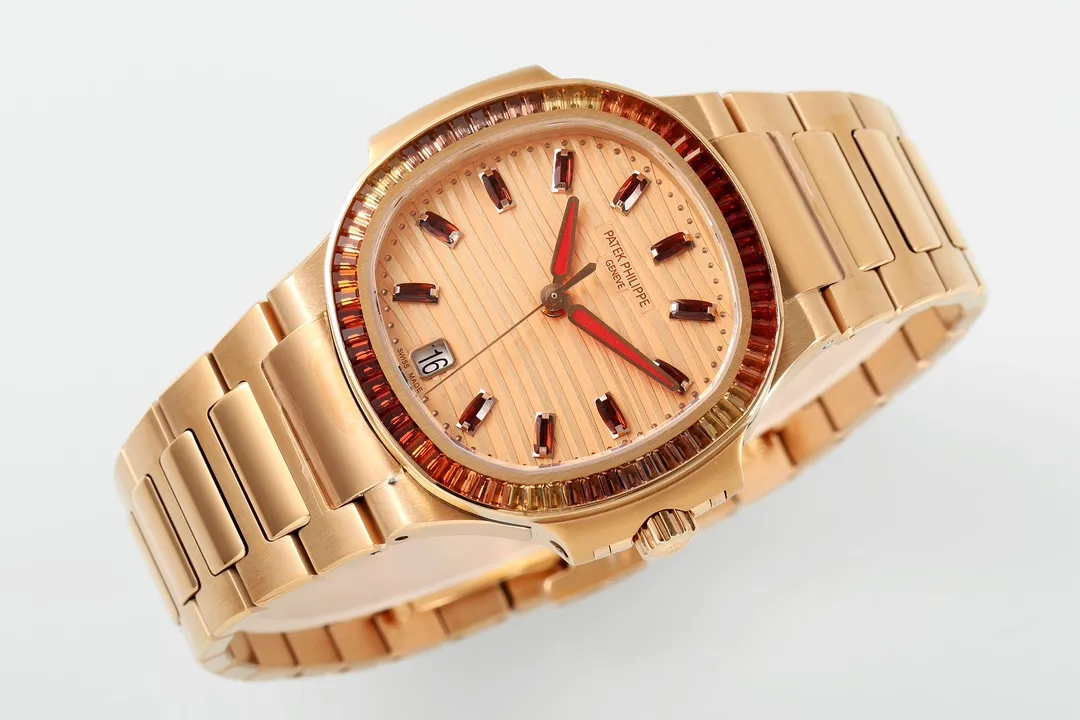 FreshLook 3K Factory Patek Philippe Nautilus 7118 1300R Rose Gold Super Clone Replica Watch 5163