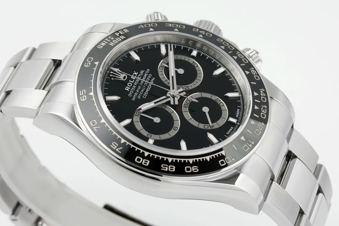 BT Factory Rolex Daytona M126500LN Perfect Edition – Silver Stainless Steel, Black Dial, VSF Watches Chronograph Bright 4814