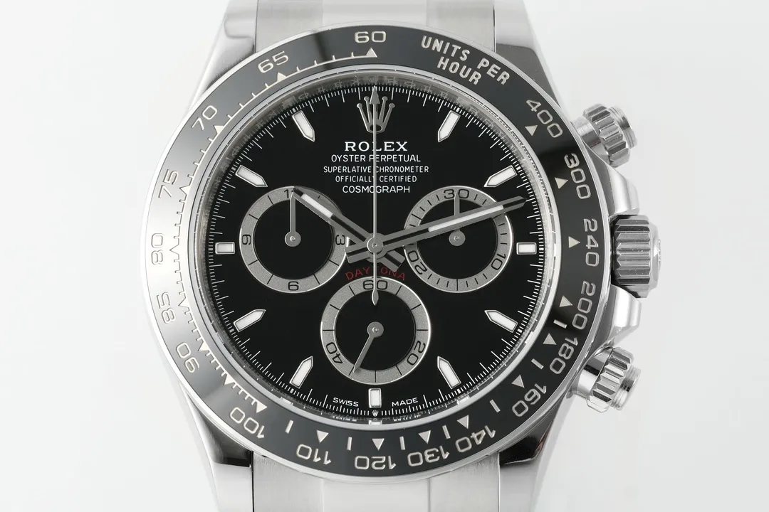 BT Factory Rolex Daytona M126500LN Perfect Edition – Silver Stainless Steel, Black Dial, VSF Watches Chronograph Bright 4814