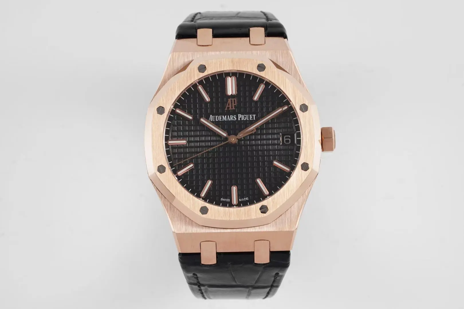 8F Factory Audemars Piguet Royal Oak 15500 Rose Gold Black Super Clone Watch SportInspired 5314