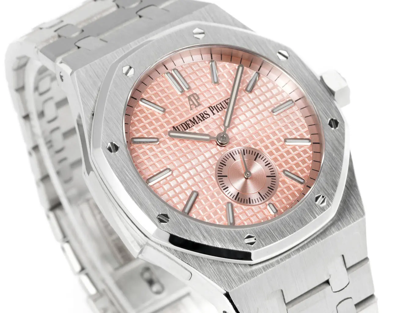 ZipUp 8F Factory Audemars Piguet Royal Oak 26591IP Pink Dial Steel Super Clone Watch 1791