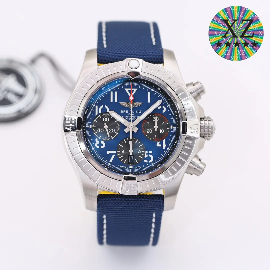Comfortable V9 Factory Breitling Avenger B01 Chronograph Blue Dial –  Super Clone Watch 2361