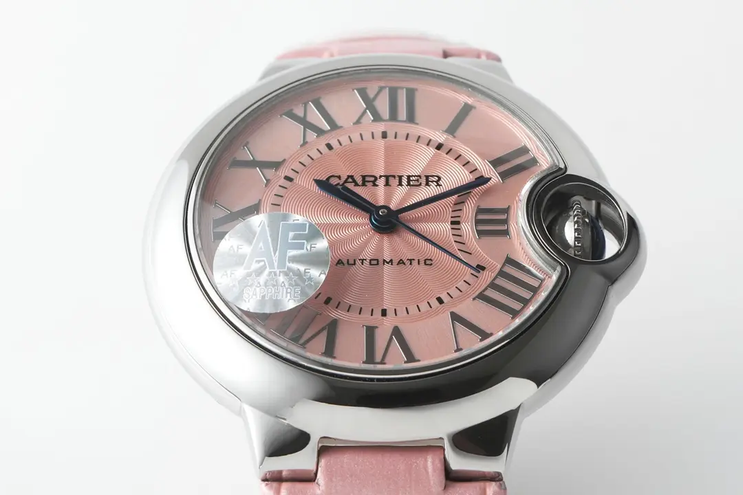 Thermal AF Factory Ballon Bleu 33 Pink Leather Watch 2686