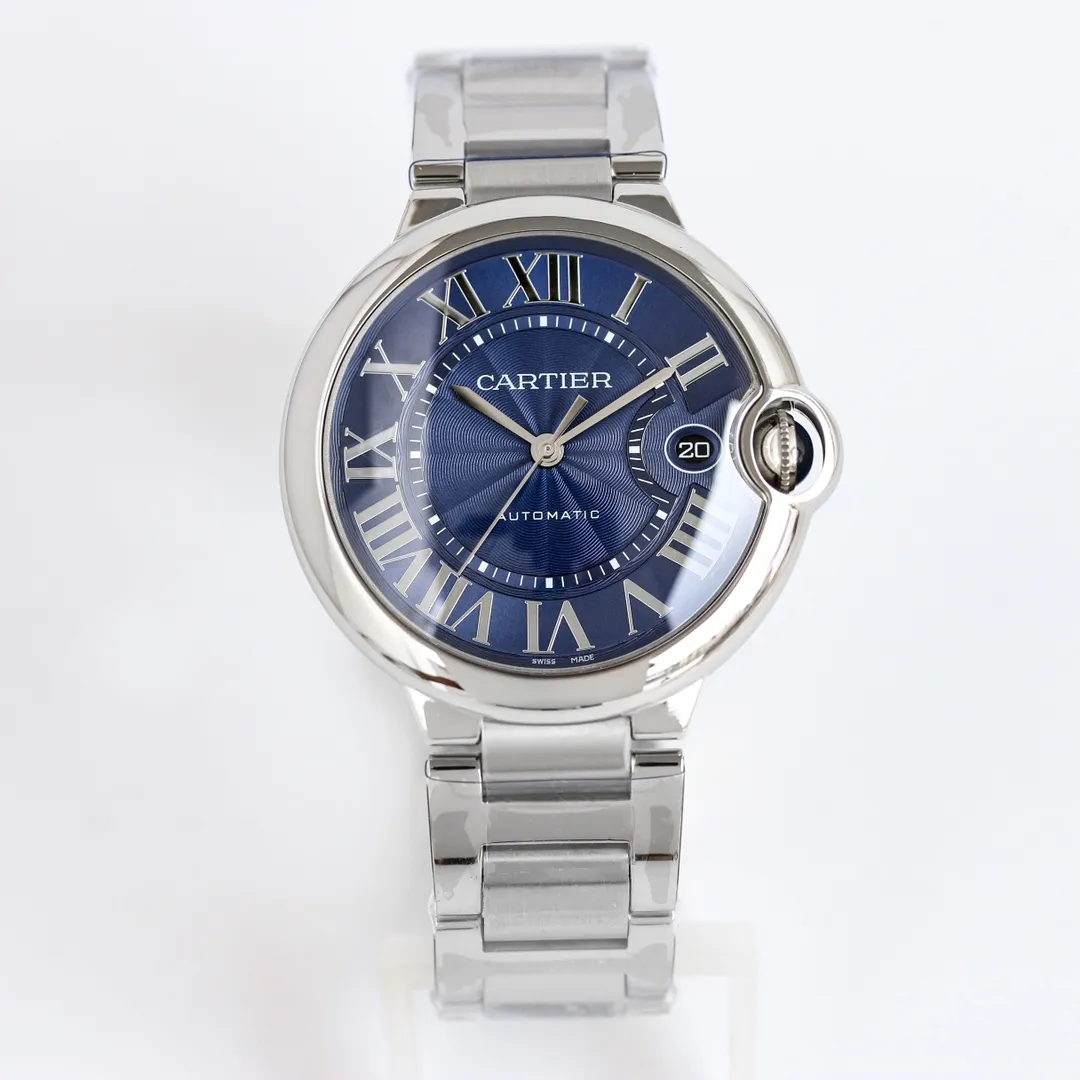 Resilient AF Factory CARTIER Ballon Bleu 40 Steel Blue Dial 2706