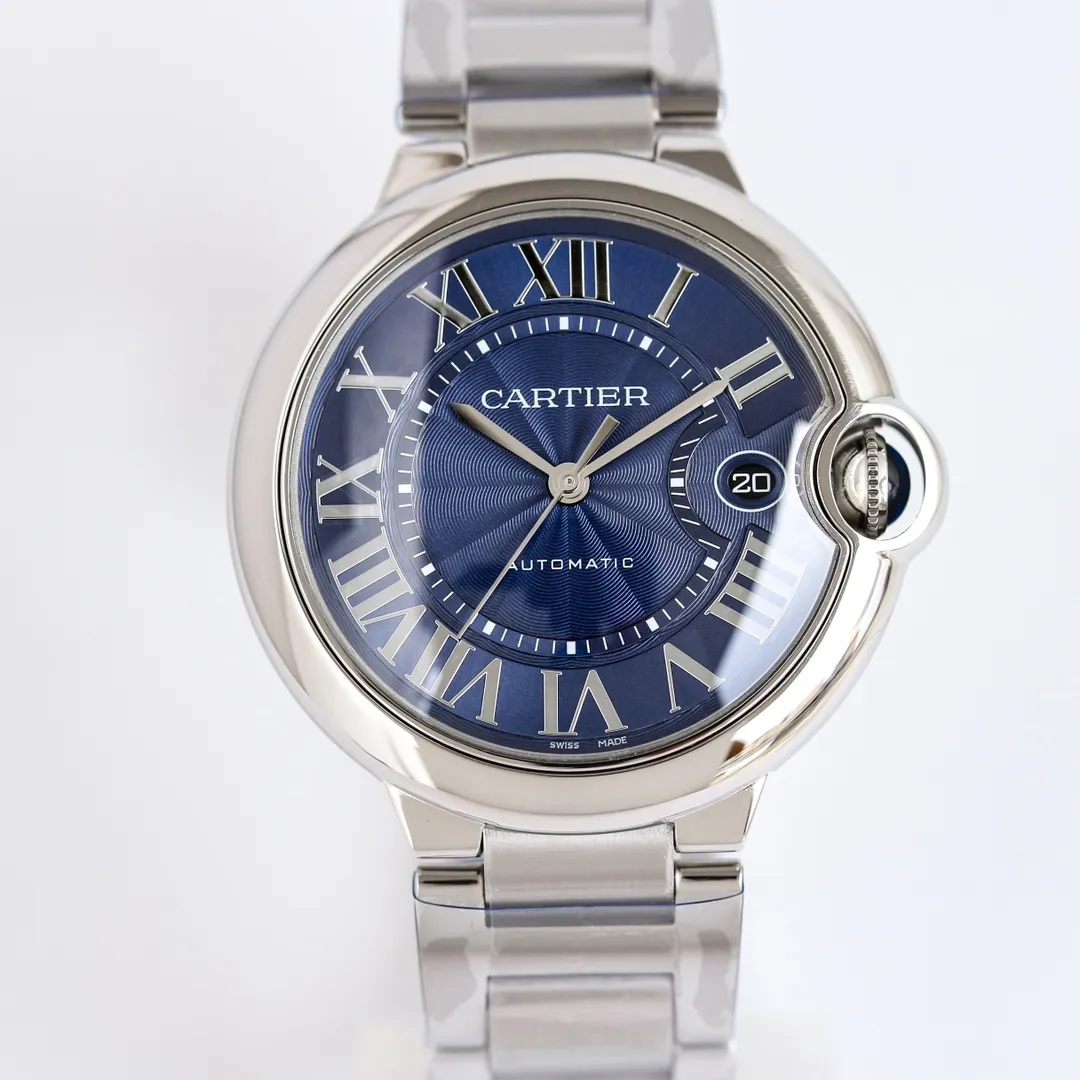 Resilient AF Factory CARTIER Ballon Bleu 40 Steel Blue Dial 2706