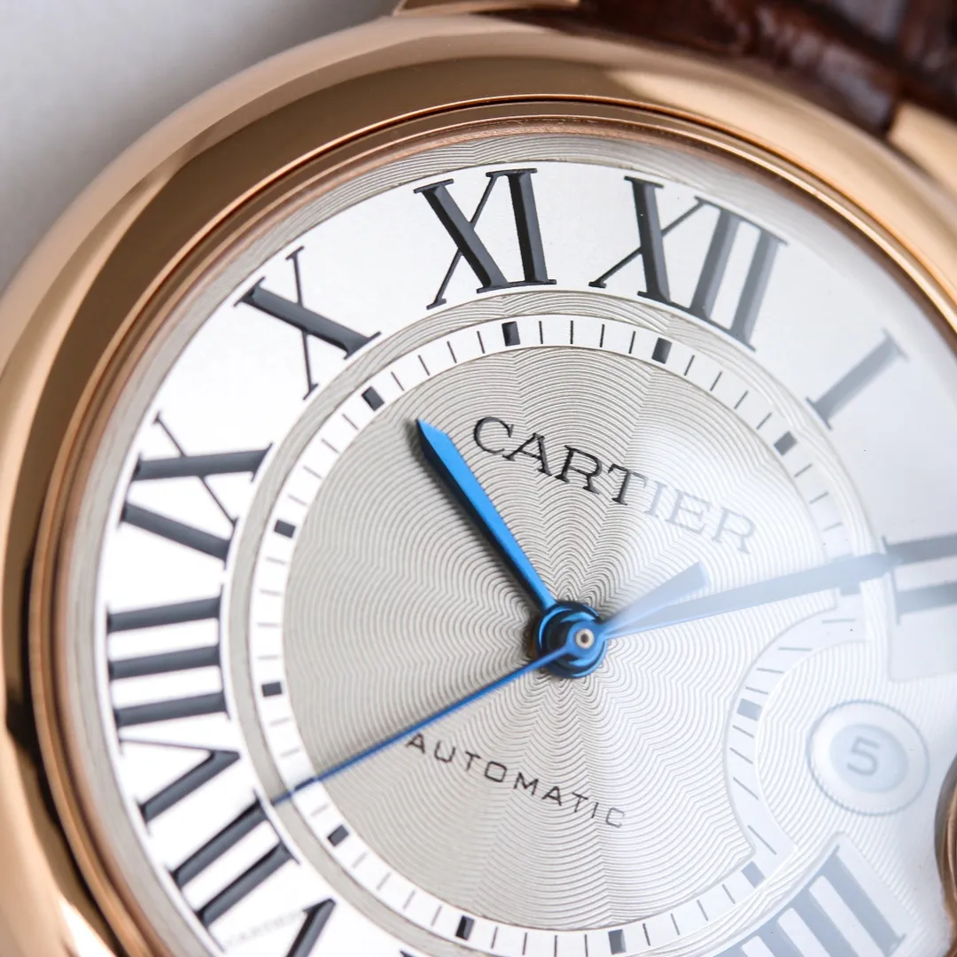 UrbanChic AF Factory Cartier Ballon Bleu 40 Automatic Brown Leather 2713
