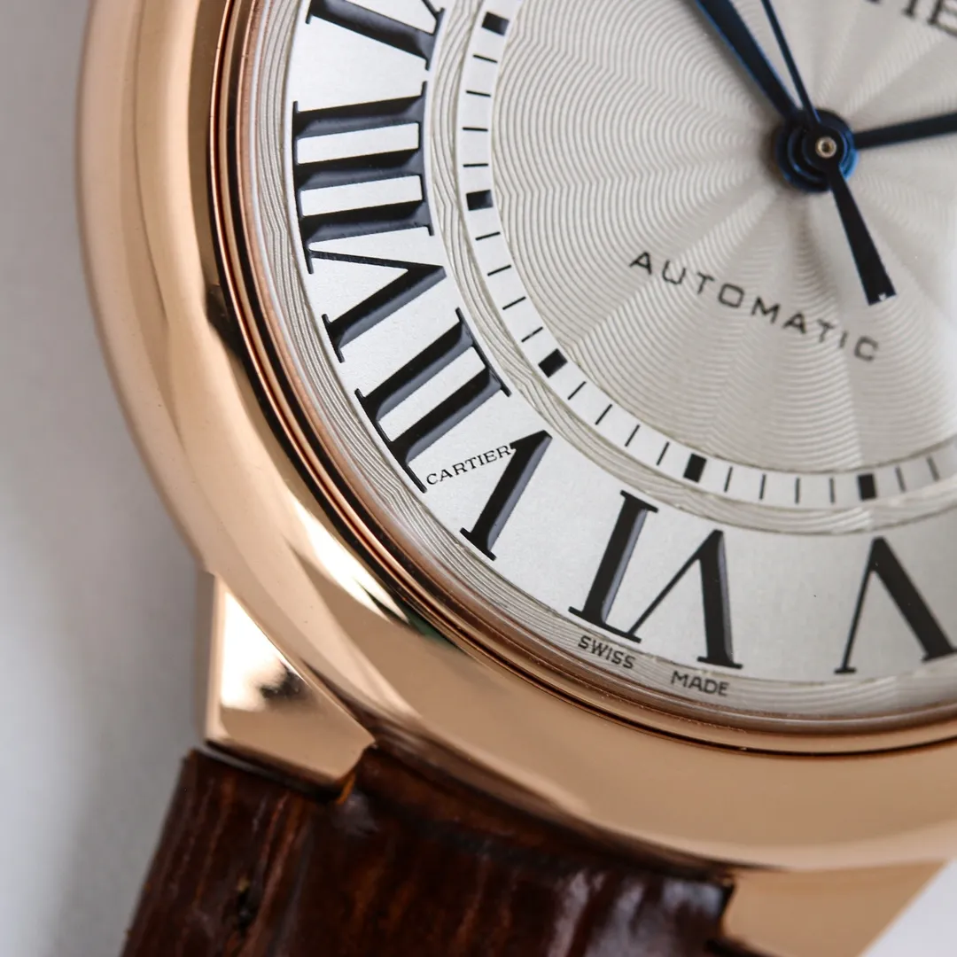 UrbanChic AF Factory Cartier Ballon Bleu 40 Automatic Brown Leather 2713