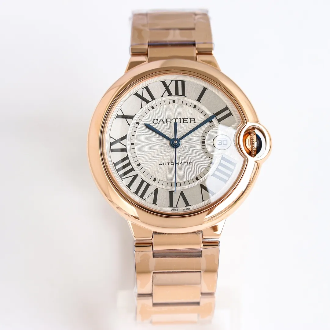 AF Factory Cartier Ballon Bleu 40 Rose Gold Automatic Lightweight 2708