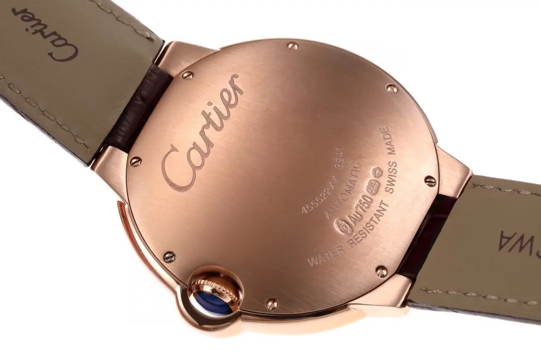 AF Factory Cartier Ballon Bleu 42mm Automatic Brown Leather MoistureWicking 5367
