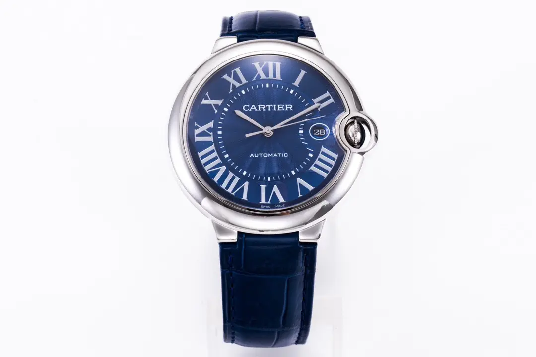 AF Factory Cartier Ballon Bleu 42mm Blue Leather EasyMatch 5364
