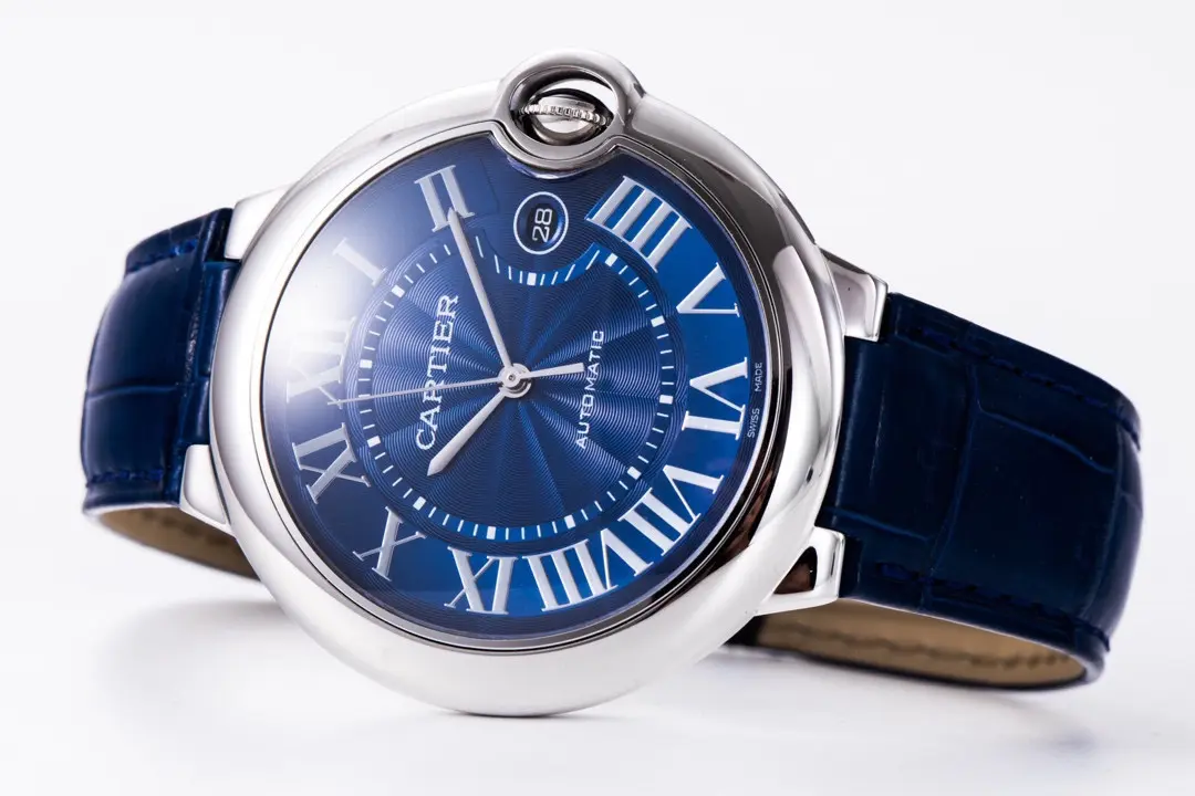 AF Factory Cartier Ballon Bleu 42mm Blue Leather TimelessDesign 2695