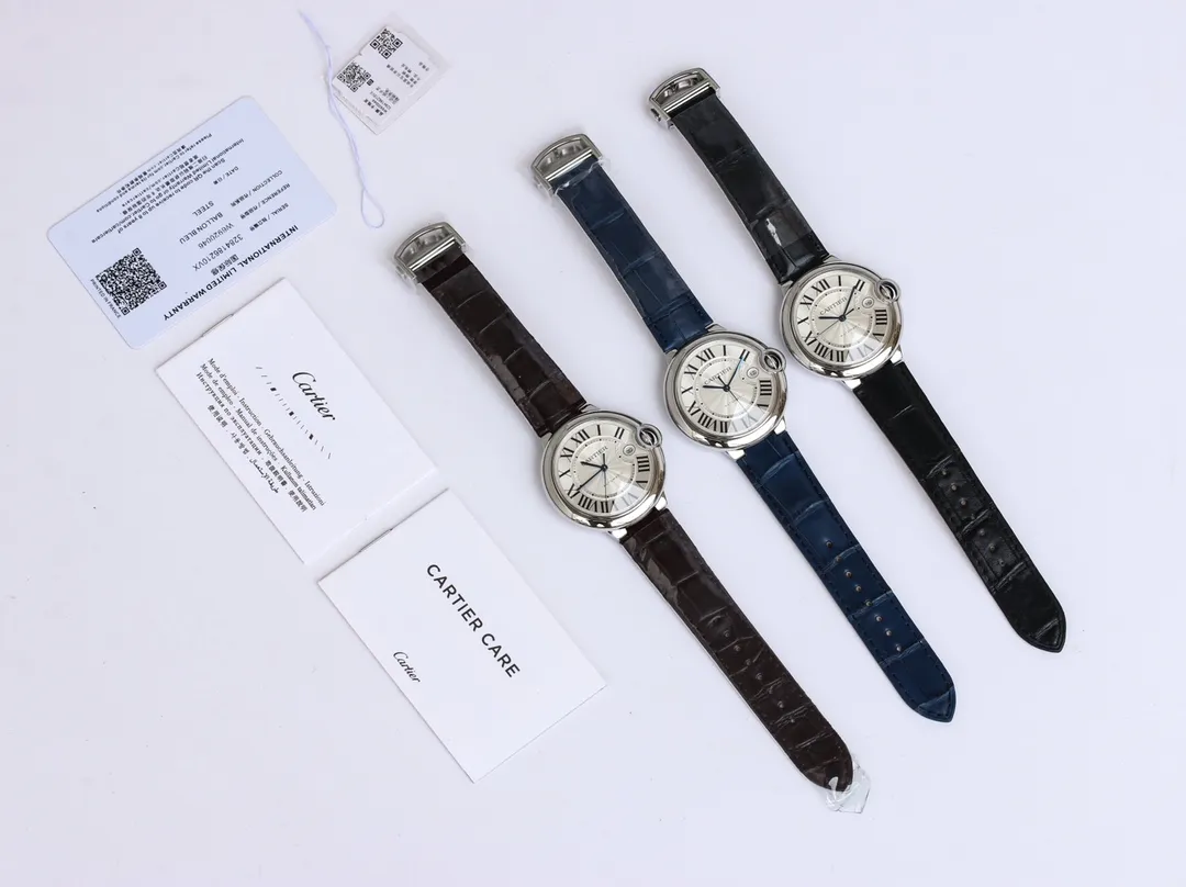 AF Factory Cartier Ballon Bleu Automatic Blue Leather SmartChoice 2722