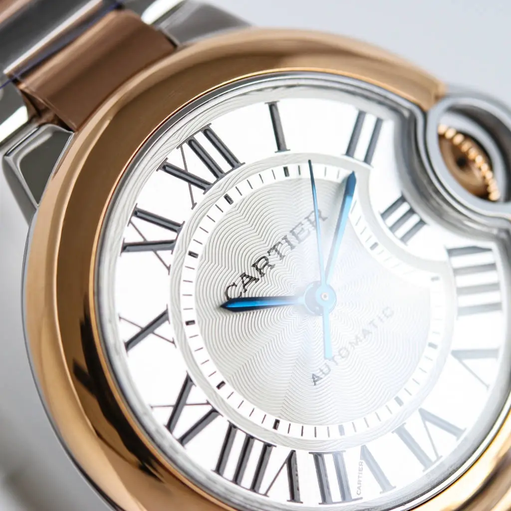 Minimalist AF Factory Cartier Ballon Bleu Automatic Rose Gold White Dial 5370