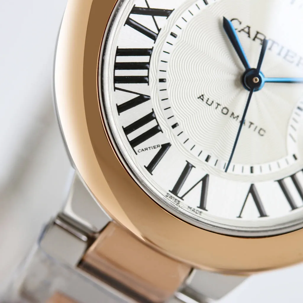 Minimalist AF Factory Cartier Ballon Bleu Automatic Rose Gold White Dial 5370