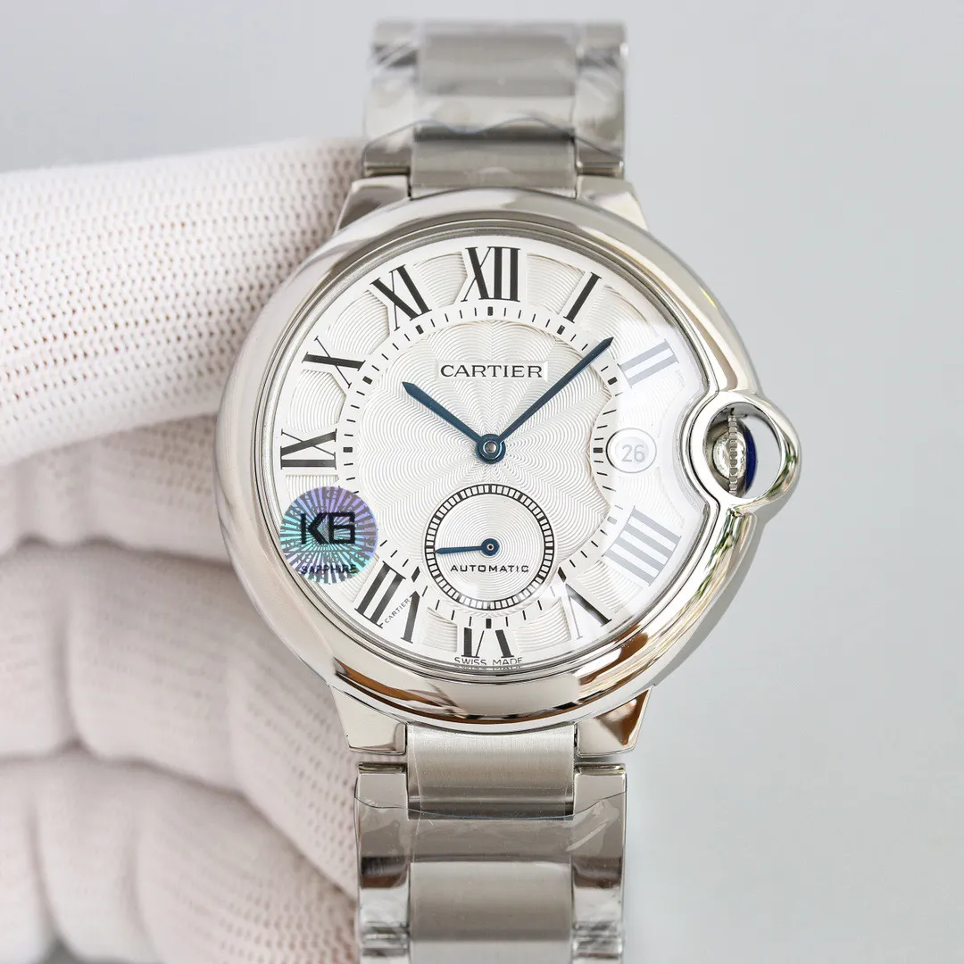 AF Factory Cartier Ballon Bleu Automatic Watch Silver Black MoistureWicking 2721