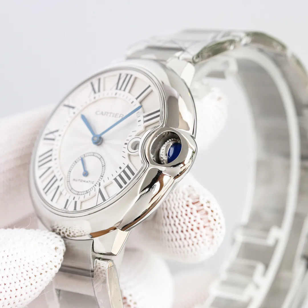 AF Factory Cartier Ballon Bleu Automatic Watch Silver Black MoistureWicking 2721