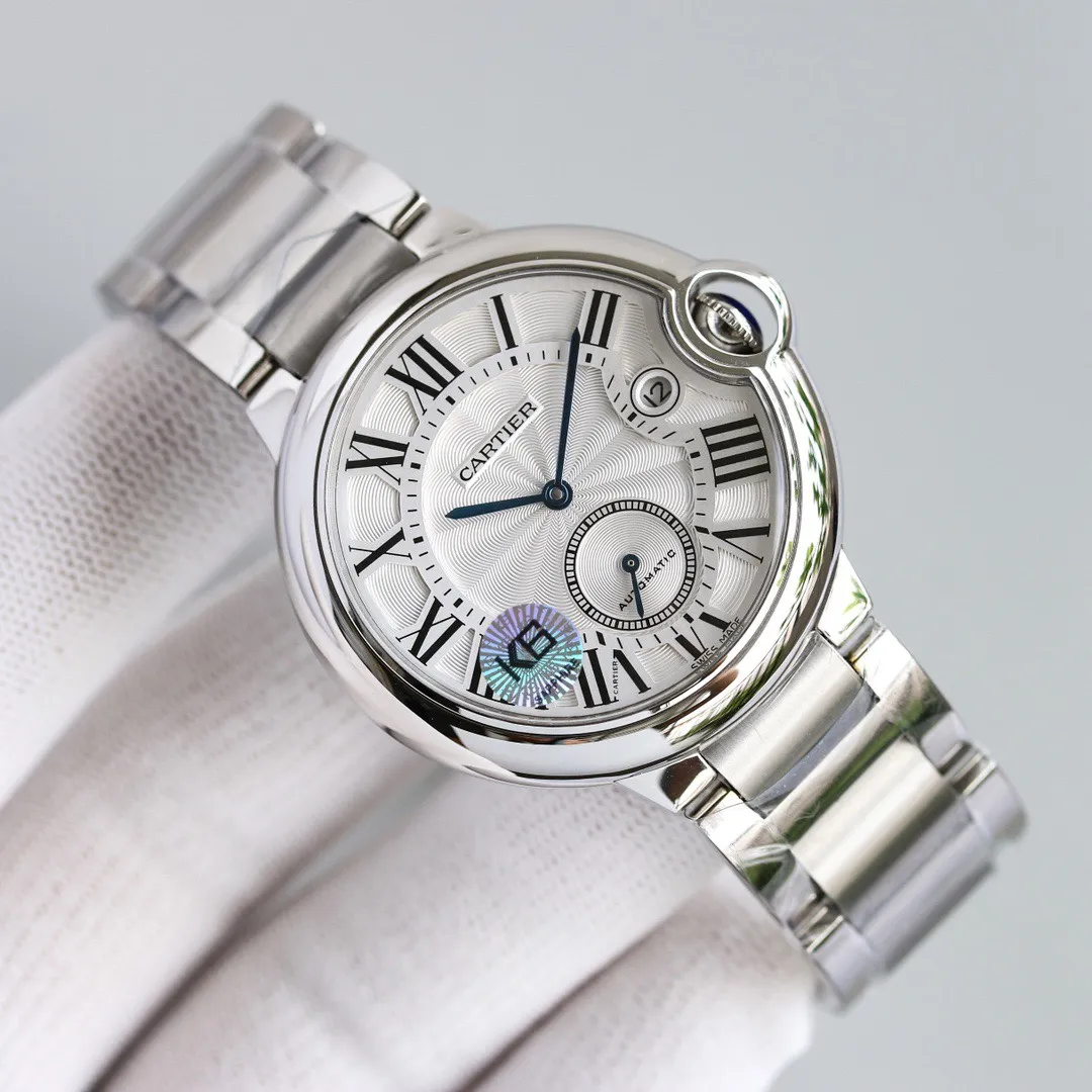 AF Factory Cartier Ballon Bleu Two Hand Watch Silver Packable 2717