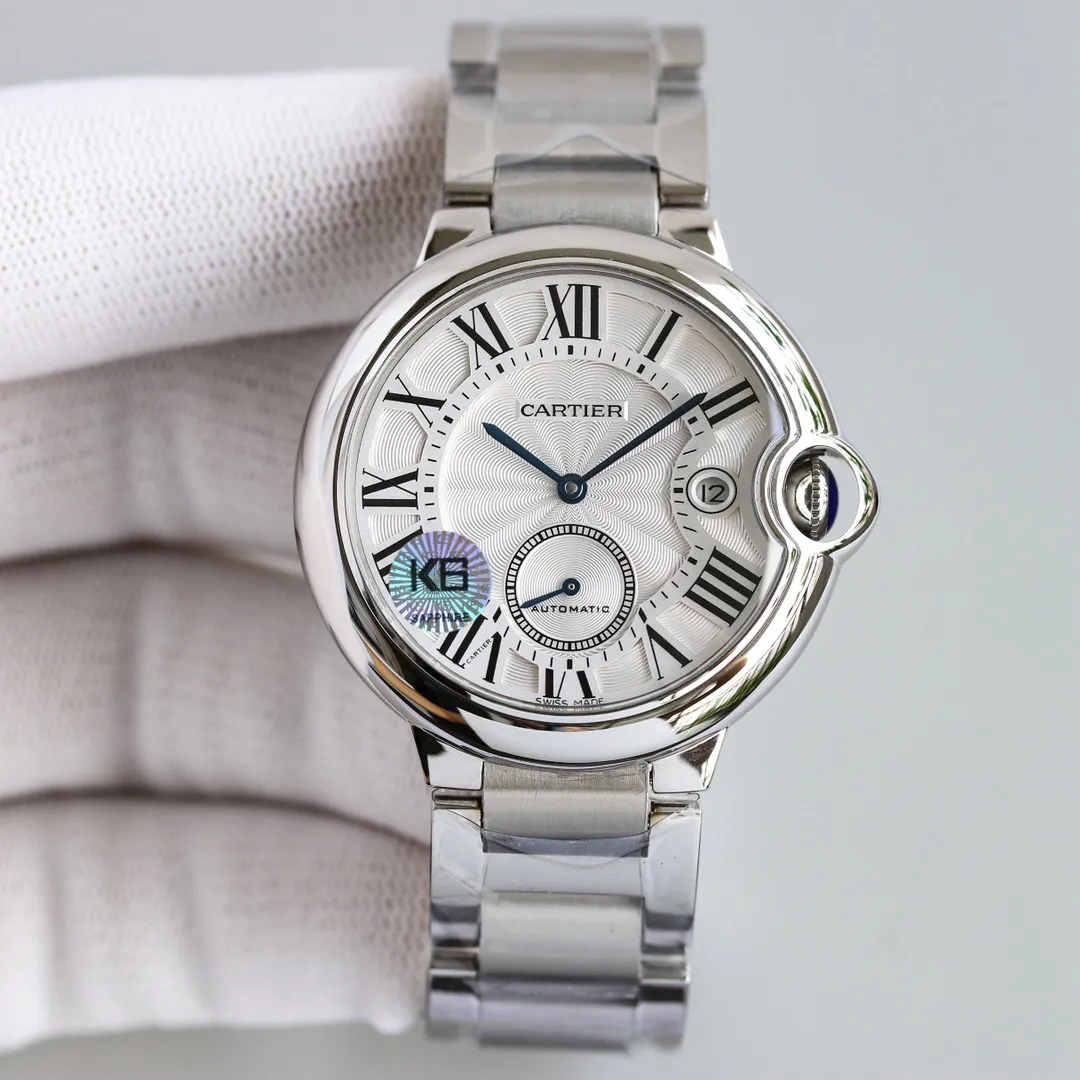 Efficient AF Factory Cartier Ballon Bleu Two Hand Watch Silver 5386