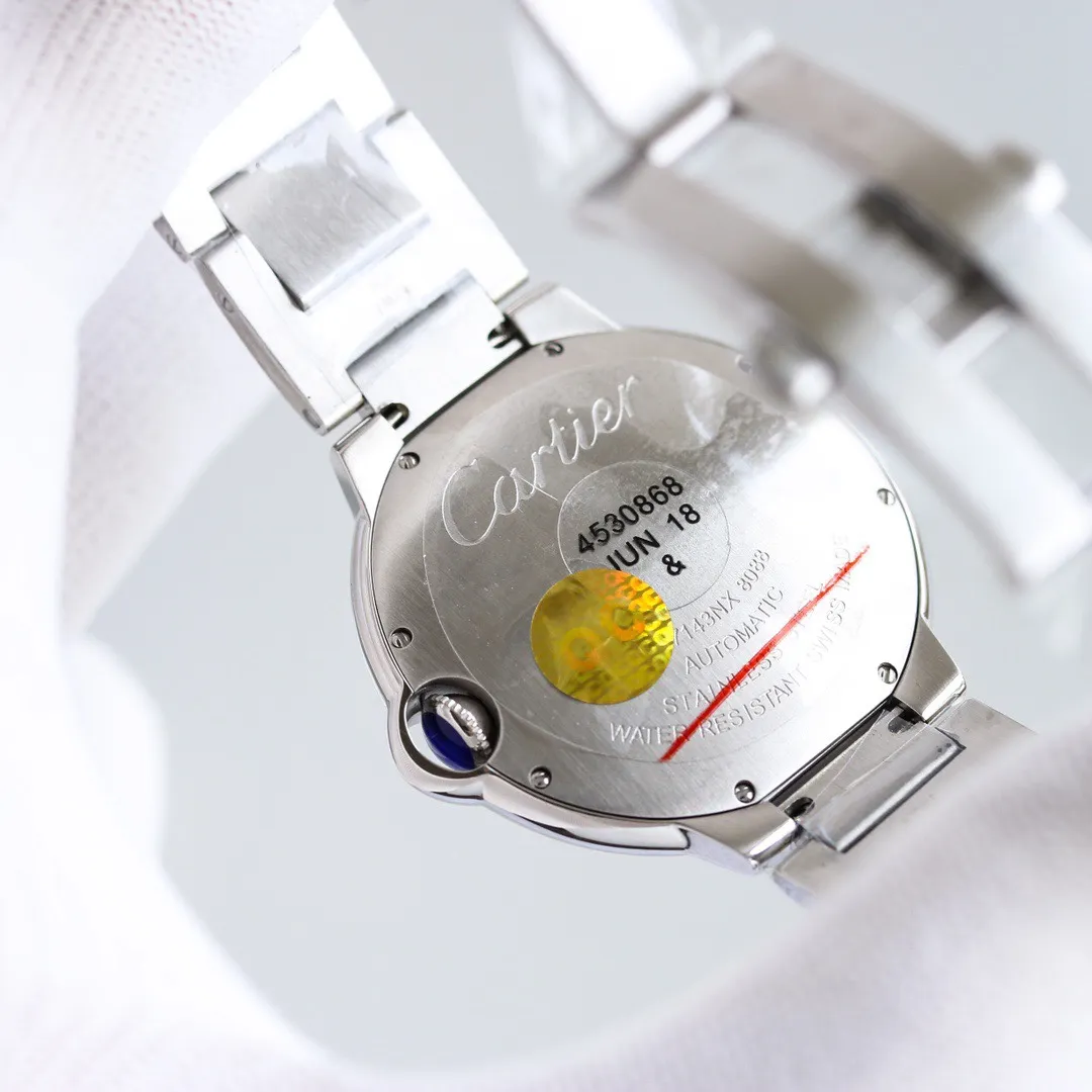 AF Factory Cartier Ballon Bleu Two Hand Watch Silver Packable 2717