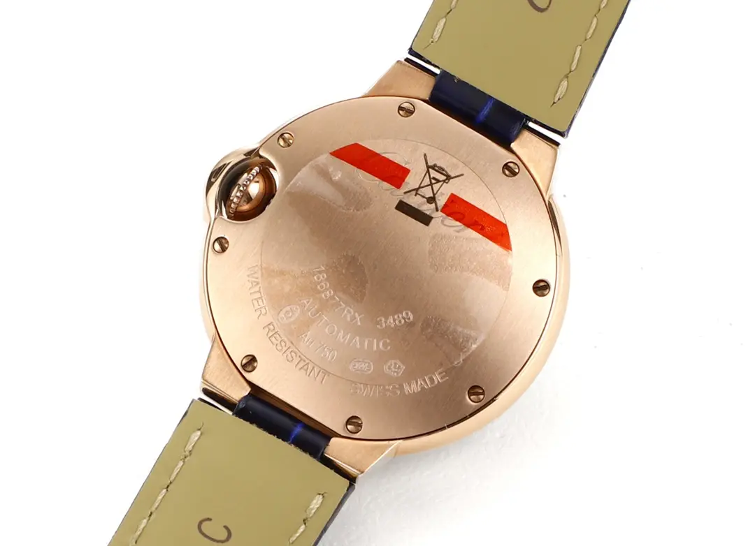 UrbanChic AF Factory Cartier Ballon Bleu WJBB0080 Rose Gold Blue Leather 2699