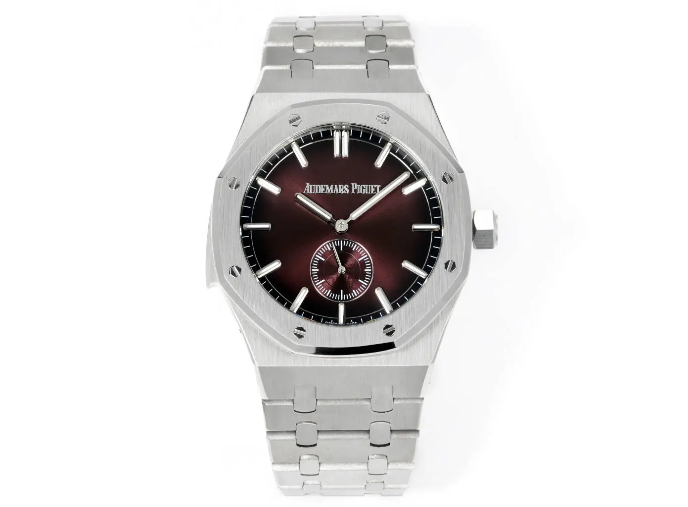 APS Factory Audemars Piguet Royal Oak 26591IP Burgundy Steel Super Clone Watch Premium 1761