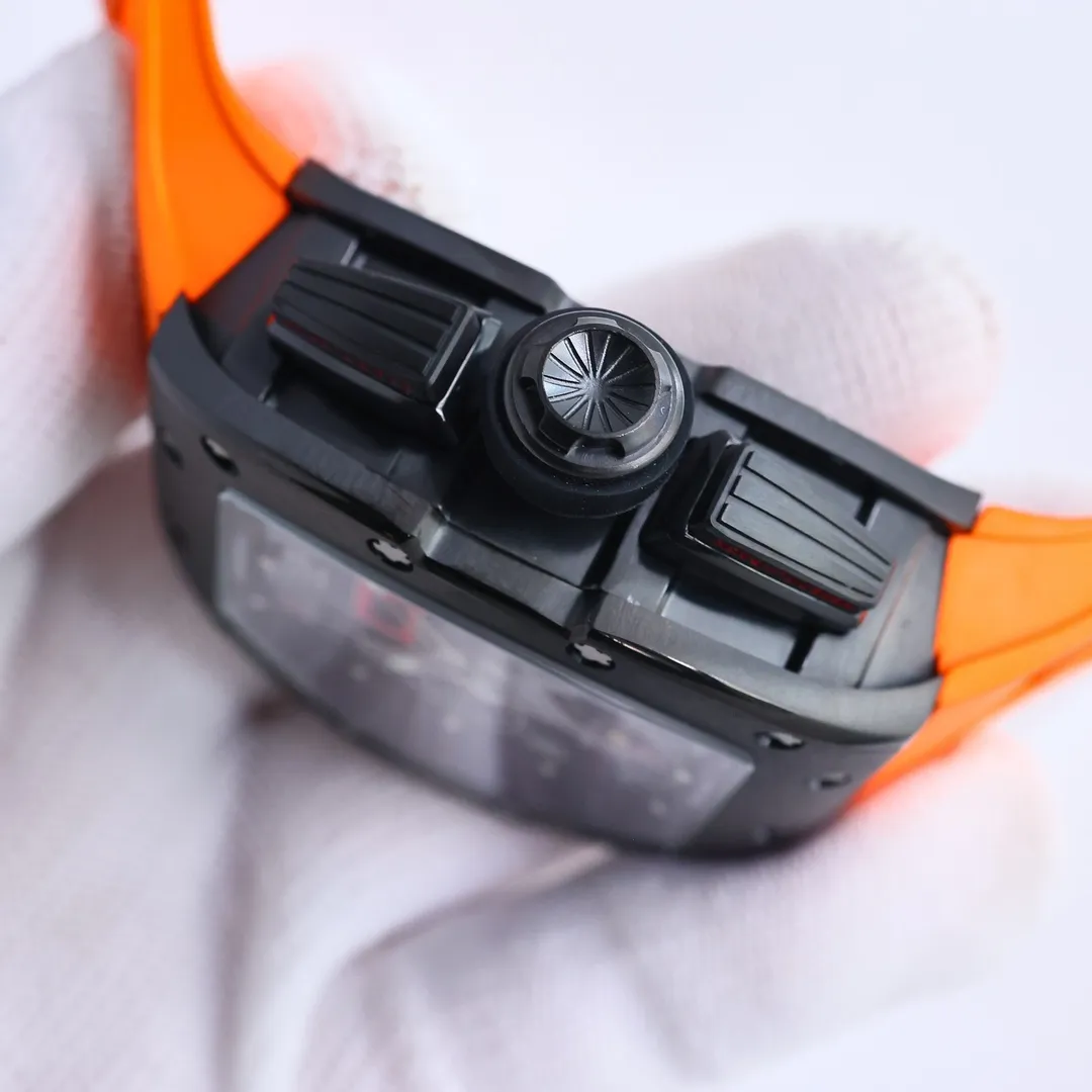 APS Factory Richard Mille RM011-FM Black Orange Super Clone Luxury Watch Durable 3646