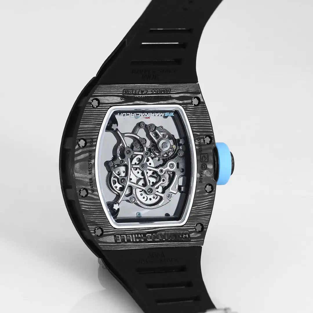 APS Factory Richard Mille RM055 Carbon Fiber Black Super Clone Luxury Watch AllSeason 3803