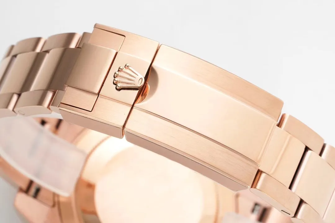 AR Factory Rolex GMT-Master II Everose Gold Black Dial Root Beer Bezel Watch QuickDry 365