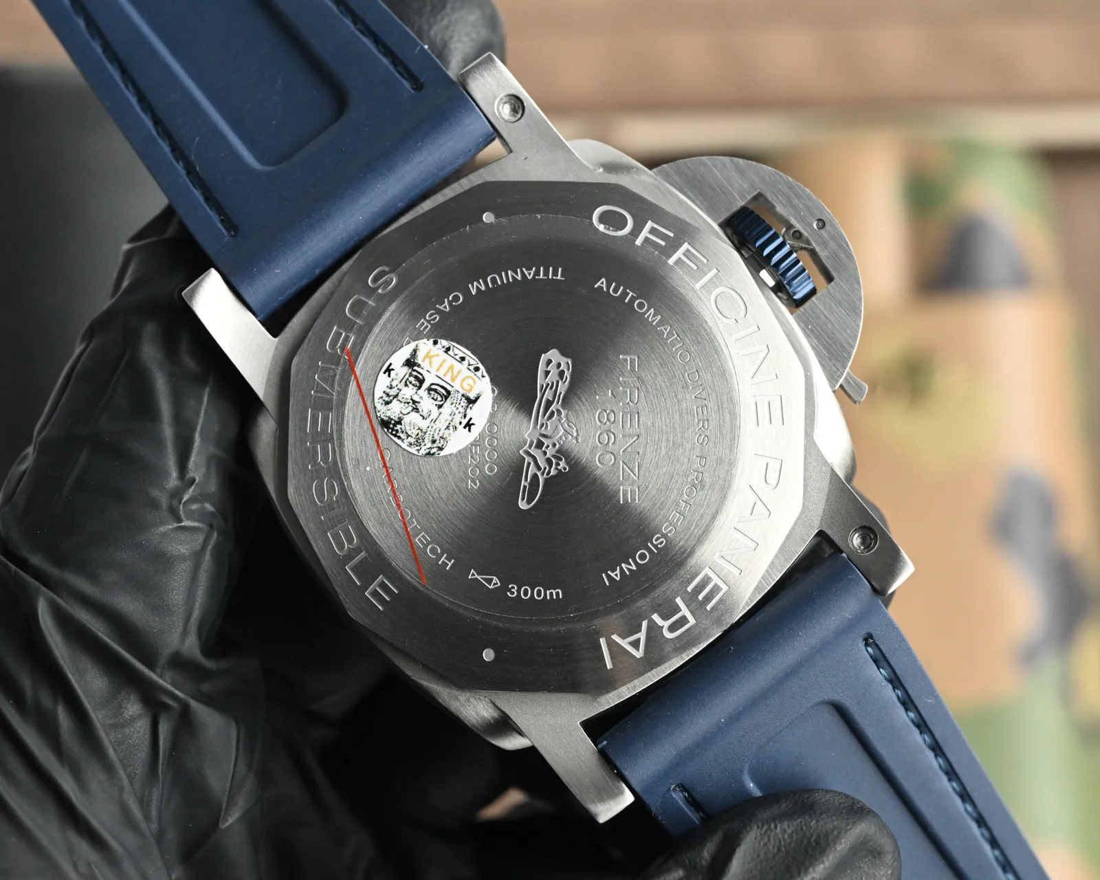 Breathable VS Factory Panerai Submersible Automatic Blue Dial Men’s Dive Watch with Blue Fabric Strap – 300m Water Resistant 777