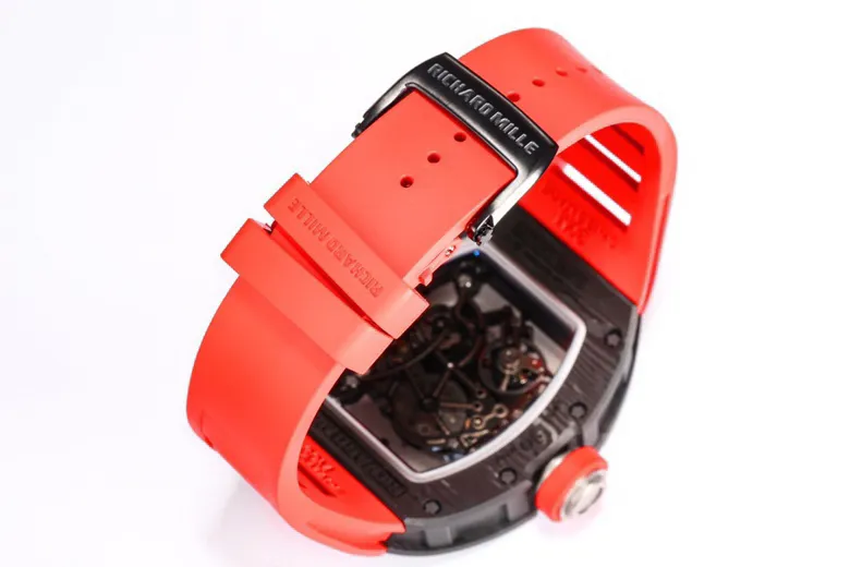 BBR Factory Richard Mille RM055 NTPT Carbon Red Strap –  Super Clone Watch Attractive 3855