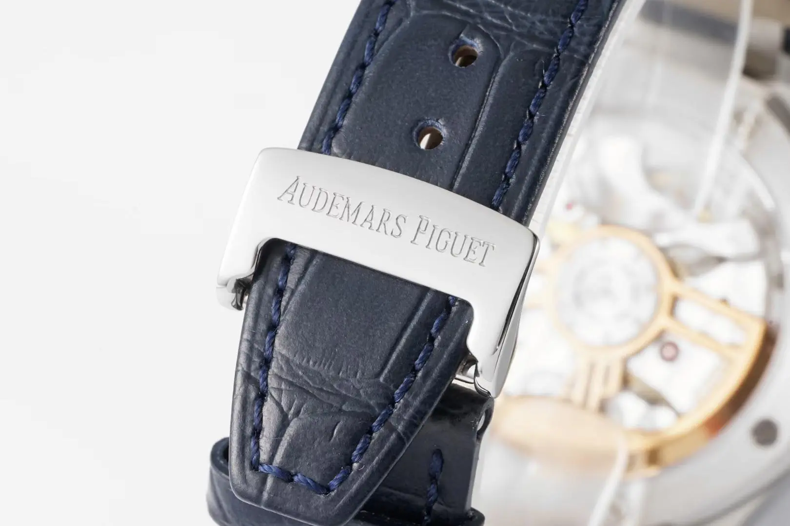 BF Factory Audemars Piguet Royal Oak 15500 Blue Leather Super Clone Watch Bright 4768