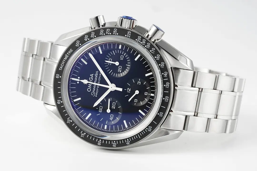 Flexible BF Factory Omega Speedmaster Moonwatch OB2 Blue Dial Stainless Steel VSF Edition 4691