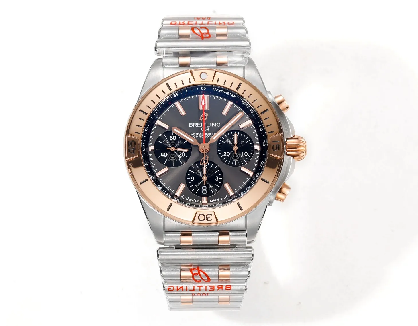 WellDesigned BLS Factory Breitling Chronomat B01 Chronograph 42mm Anthracite Dial Two Watch 2667