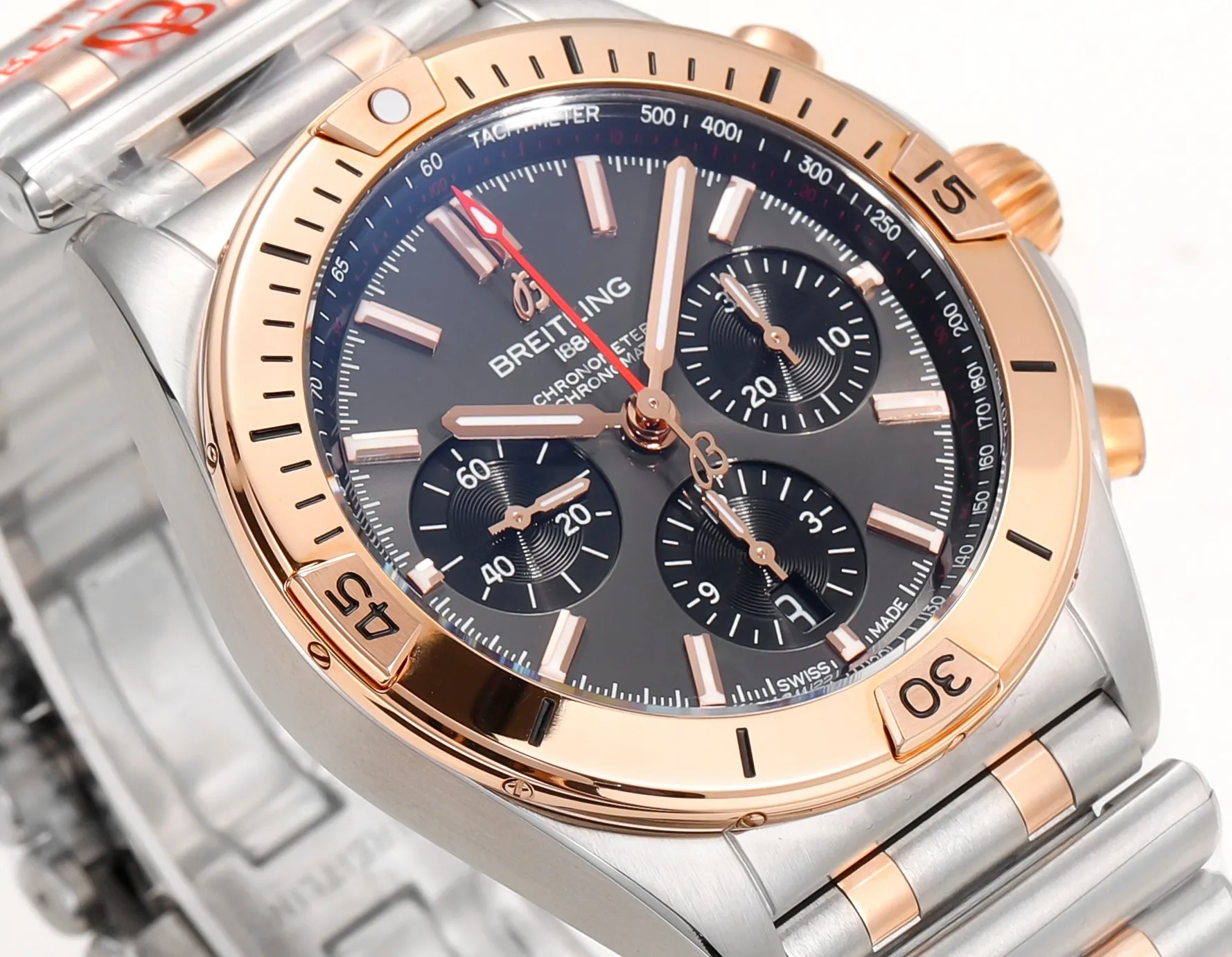 WellDesigned BLS Factory Breitling Chronomat B01 Chronograph 42mm Anthracite Dial Two Watch 2667