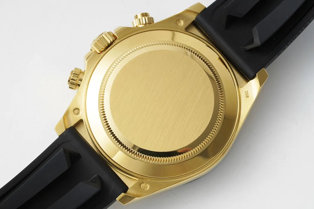 SmoothTexture BT Factory Rolex Daytona – Gold & Black Rubber Strap,  VSF Watches Replica 4846