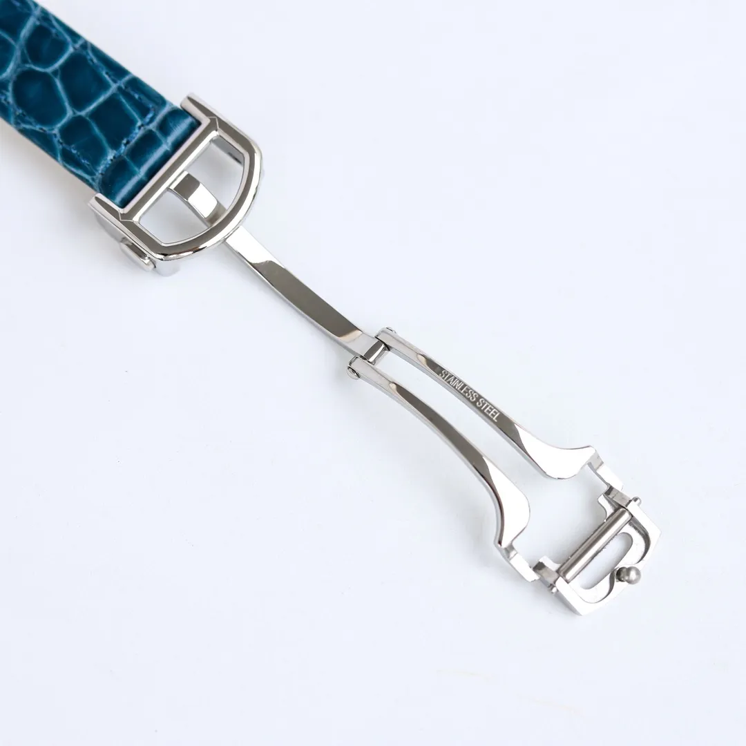 Cartier Ballon Bleu 33mm Blue Leather Replica Watch – High-Quality Fake Cartier Timepiece DailyWear 2744