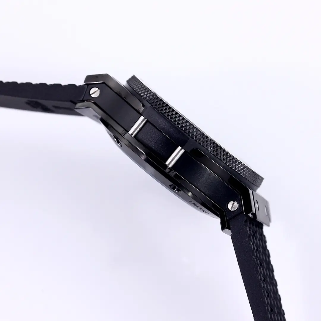 WWF Factory HUBLOT Big Bang 44mm Black Ceramic Chronograph Watch with Rubber Strap – Super Clone Edition Comfortable 8192