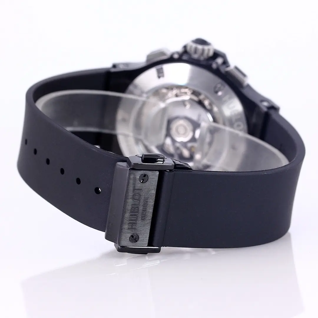 Stylish JB Factory Hublot Big Bang 44mm Black Ceramic Chronograph Watch with Rubber Strap – Super Clone Quality 984