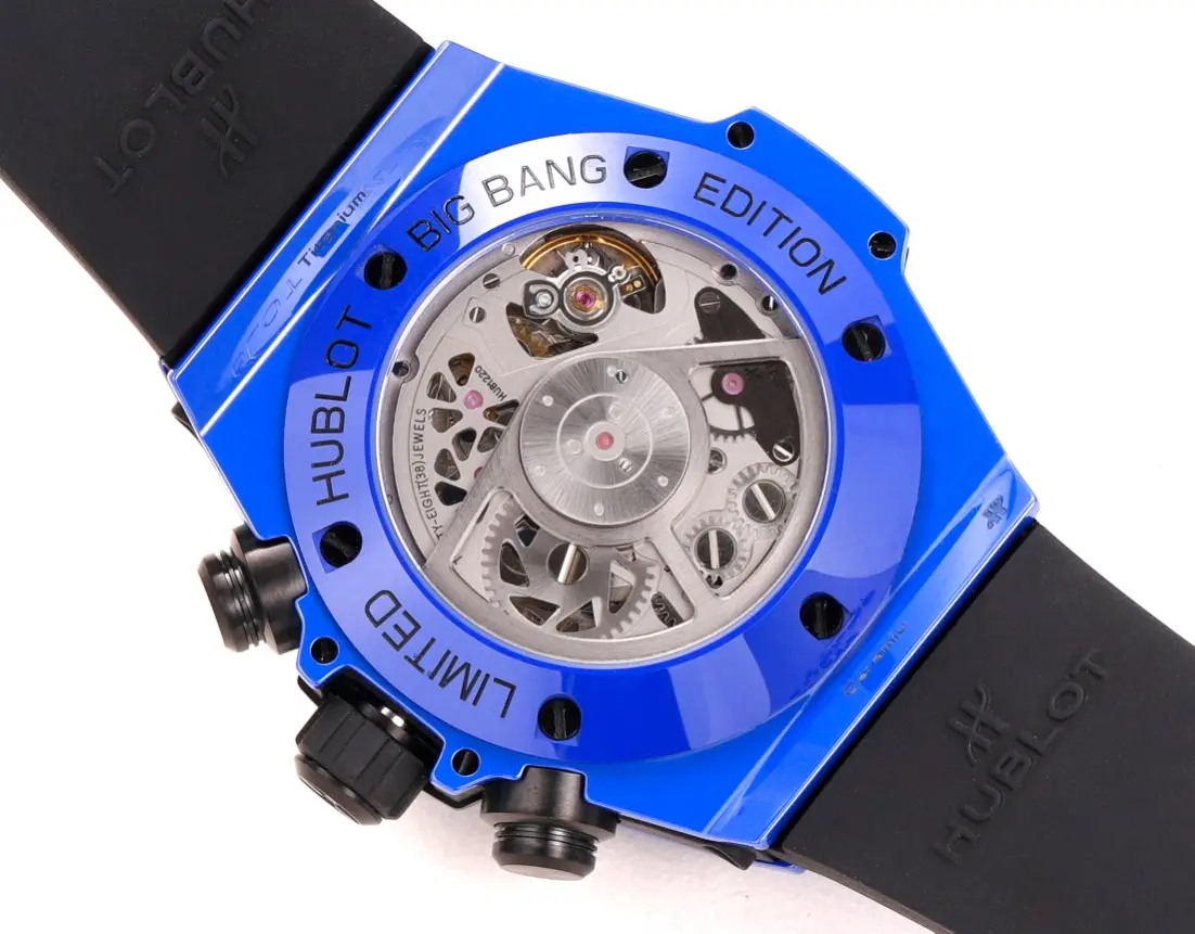 OdorResistant WWF Factory Hublot Big Bang Unico Blue Ceramic Chronograph Watch – 45mm Rubber Strap, Super Clone Edition 8207