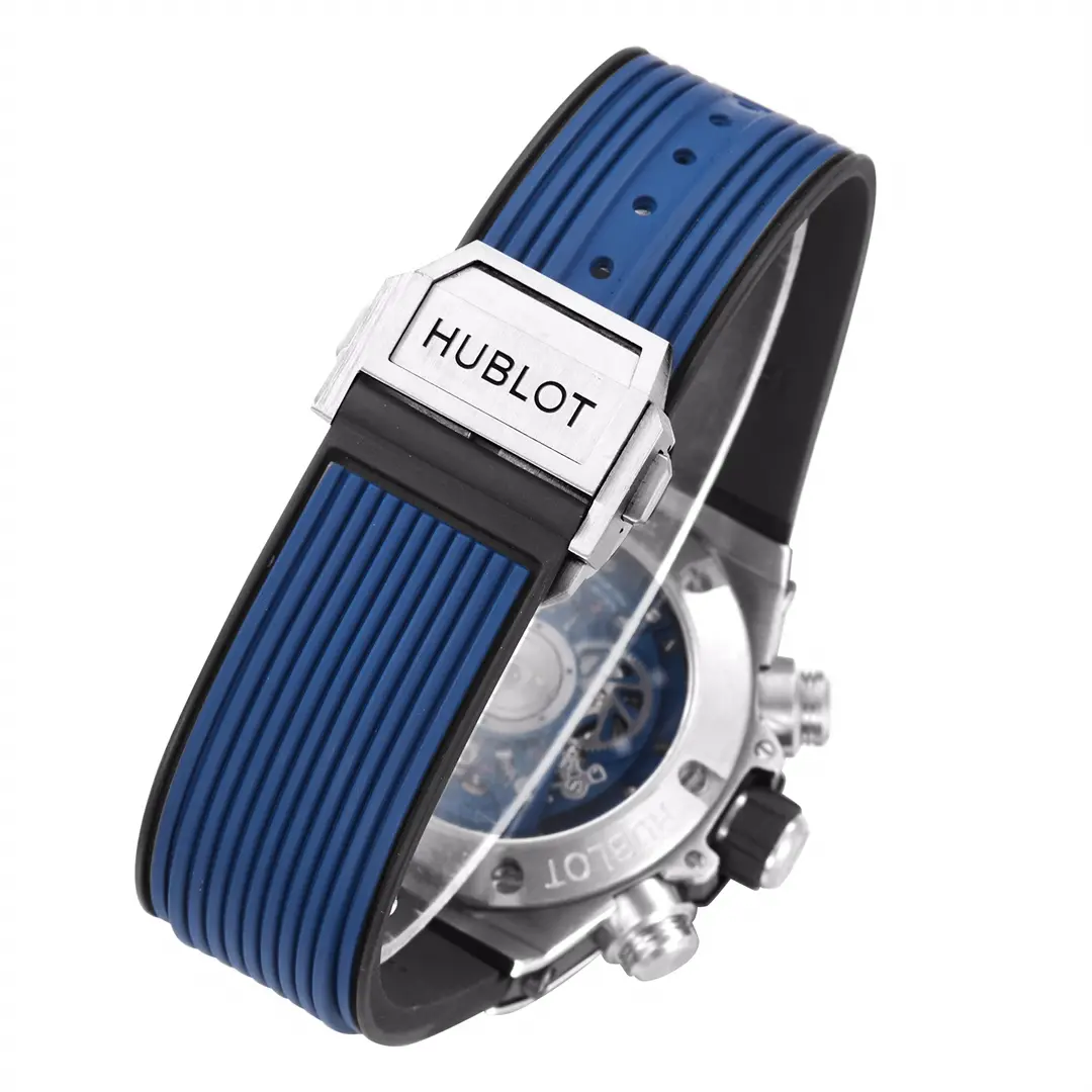 ZF Factory Hublot Big Bang Watch – Blue Dial, Chronograph, Titanium Case, Rubber Strap, Super Clone Quality Snug 8261