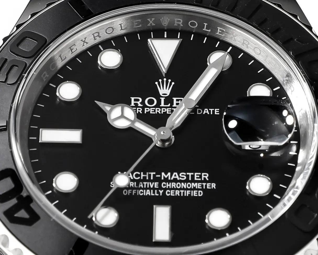 Unisex VS Factory Rolex Yacht-Master 42mm – Black Dial, Stainless Steel Case, Black Rubber Strap by VSF Watches Official Store 4322