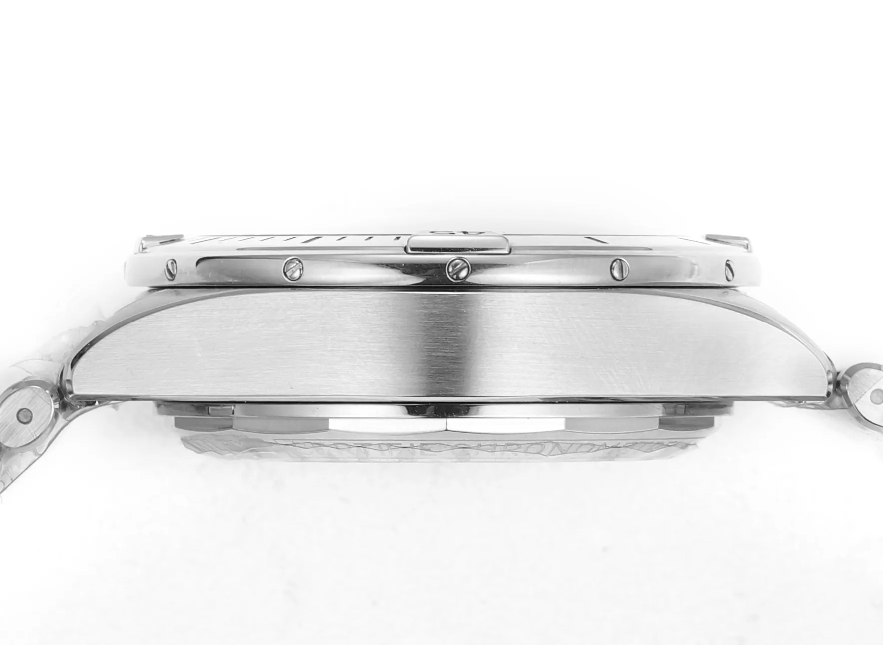 BLS Factory Breitling Chronomat Automatic Chronograph Watch – Silver Stainless Steel Bracelet Snug 2656