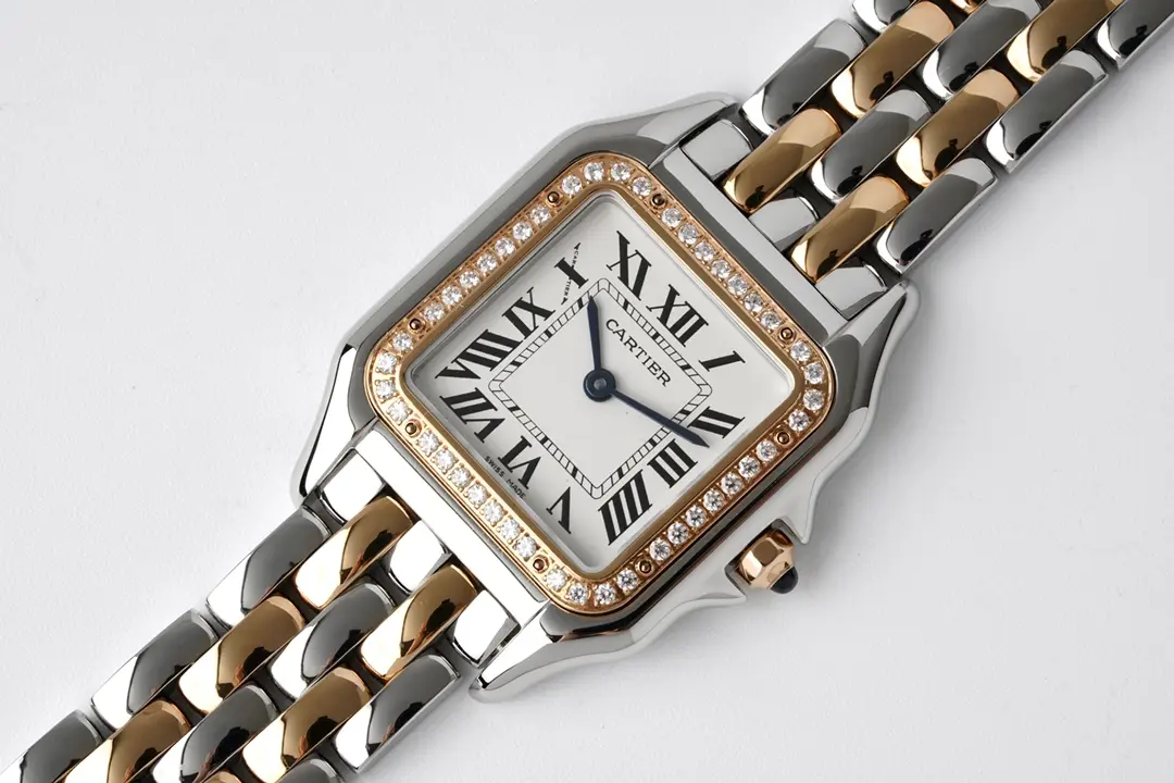 3K Factory Cartier Panthere de Cartier Watch Silver Two Tone Small 22MM- Best Replica Watch HighQuality 2824