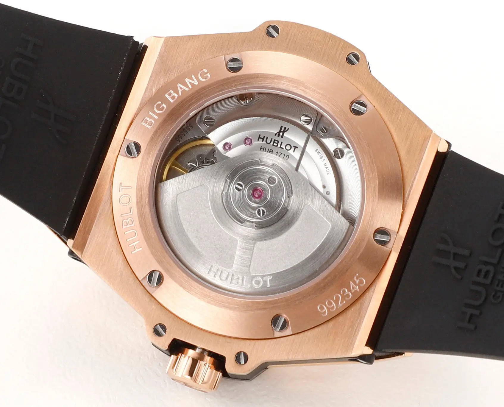 JJ Factory HUBLOT Big Bang One-Click Rose Gold and Black Diamond-Set Automatic Watch – 39mm – Super Clone Edition EasyCare 6331