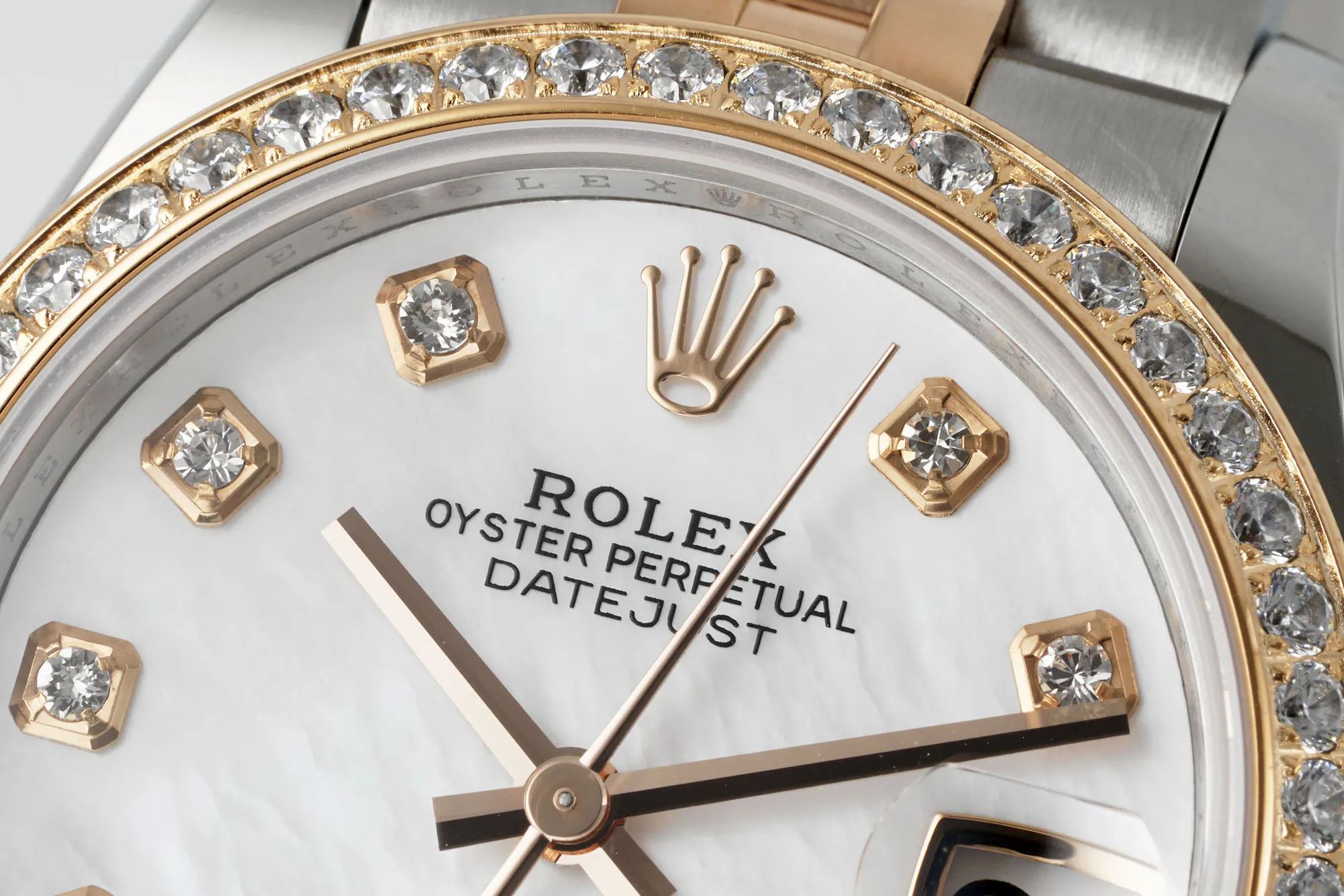 AR Factory Rolex Datejust 31mm White Dial Diamond Bezel Two-Tone Oystersteel and Yellow Gold Jubilee Bracelet Ladies Watch Cozy 263