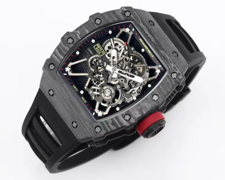 Stretchable EUR Factory Richard Mille RM 35-01 Rafael Nadal Black Super Clone Luxury Watch 5591
