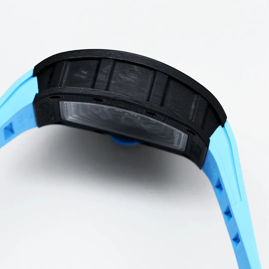 EUR Factory Richard Mille RM055 Carbon Fiber Blue Super Clone Luxury Watch Casual 5577