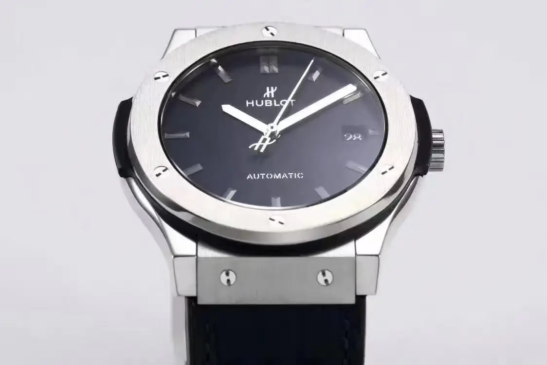 Breathable HB Factory Hublot  Fusion WWF Edition – Titanium Polished Brushed Case, Black Dial, Automatic Super Clone Watch 5864