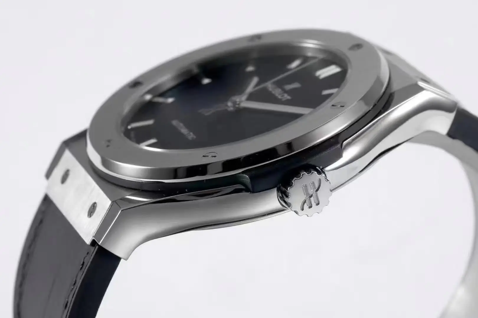 Breathable HB Factory Hublot  Fusion WWF Edition – Titanium Polished Brushed Case, Black Dial, Automatic Super Clone Watch 5864