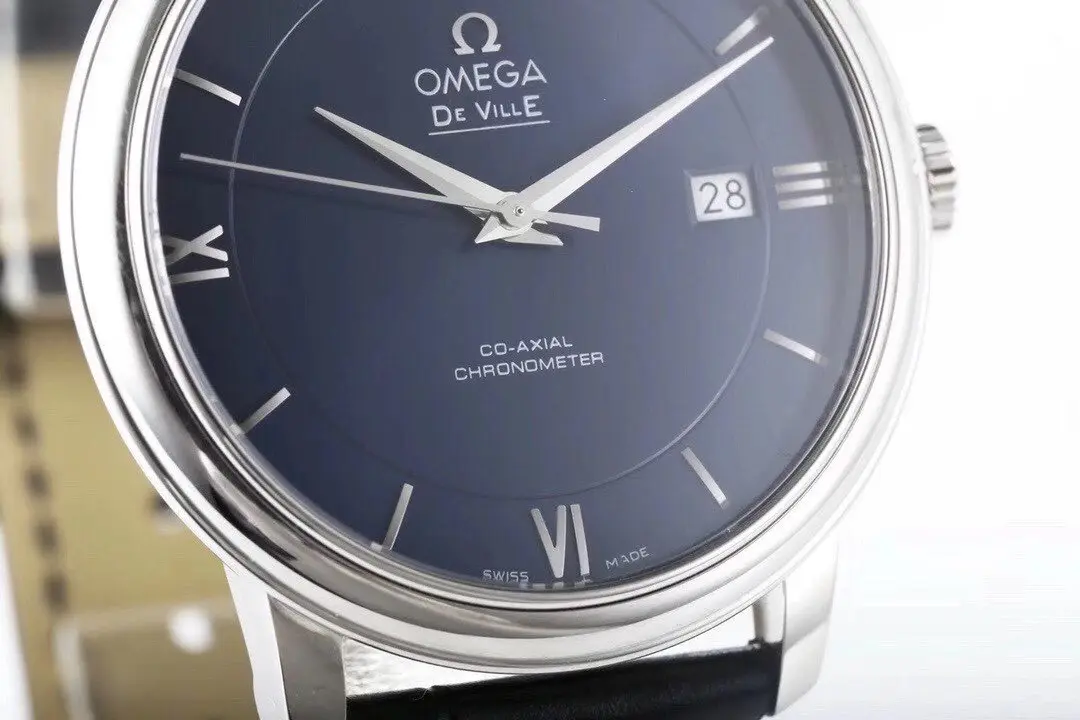 EyeCatching ZF Factory Omega De Ville Blue Dial Leather Watch –  VSF Watches Collection 455